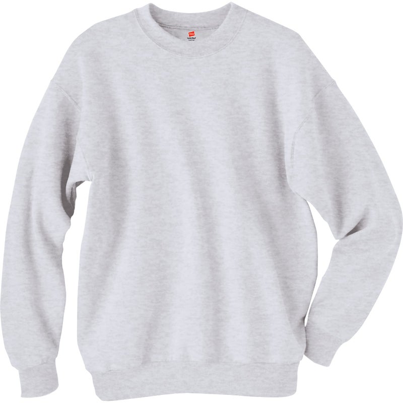 Hanes Mens EcoSmart Sweatshirt ash Large - Image 4