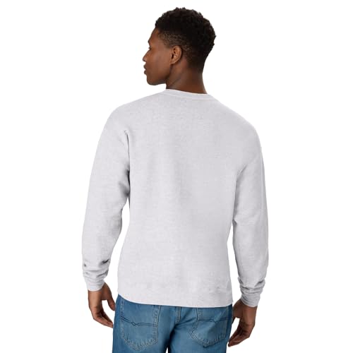 Hanes Mens EcoSmart Sweatshirt ash Large - Image 3
