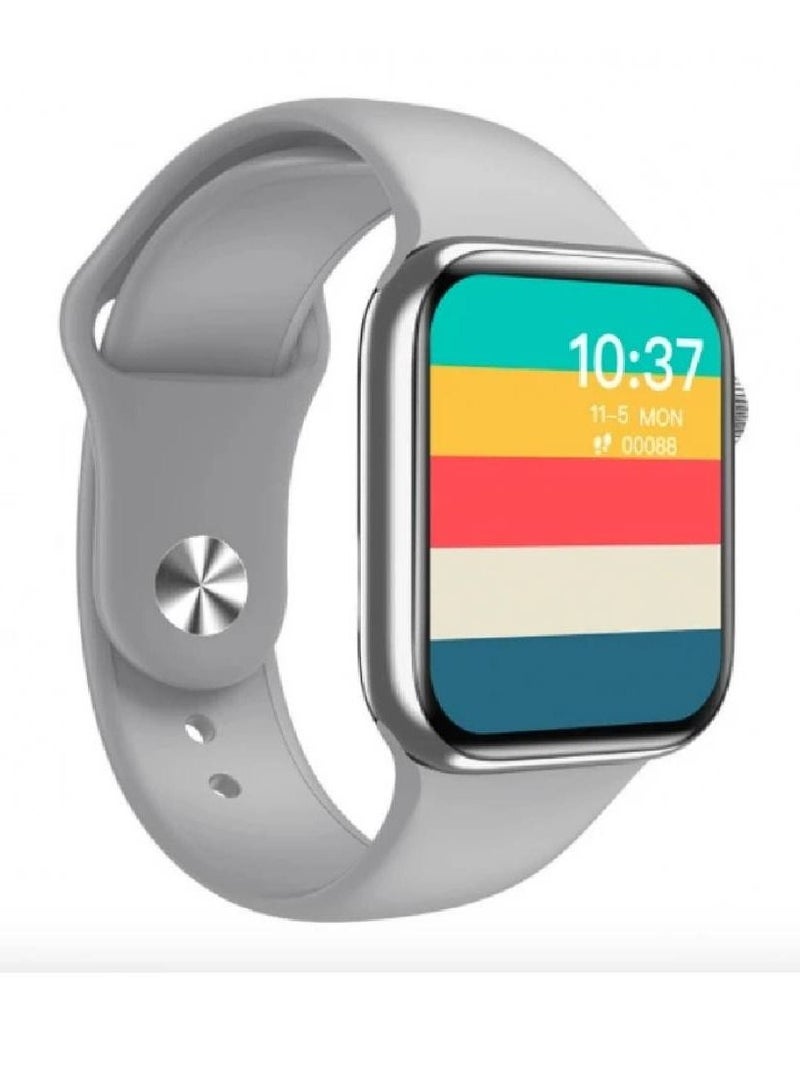 HW16 Split Screen Smartwatch With Rotating Side Button Grey - Image 1
