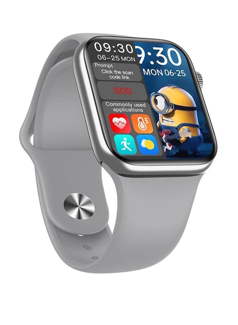 HW16 Split Screen Smartwatch With Rotating Side Button Grey - Image 3