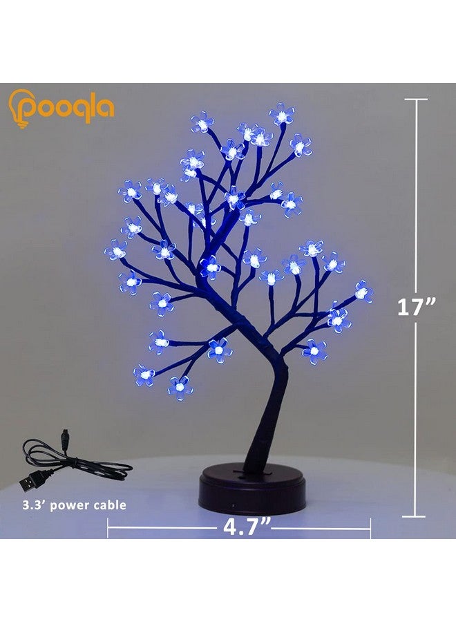 Pooqla Pooqla RGB Cherry Blossom Tree Light with Remote 16 Color-Changing LED Artificial Flower Bonsai Tree, Pink Table Top Lamp Home Lit Tree Valentine's Day Christmas Decoration 36 LED, Brown Branch  - Image 4
