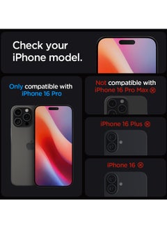 Spigen GLAStR EZ Fit HD iPhone 16 PRO PRIVACY Screen Protector Premium Tempered Glass with Auto Align technology [1 PACK]  - Image 2