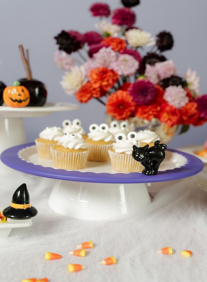 nf nora fleming Nora Fleming Scaredy Cat (Black Cat) - Hand-Painted Ceramic Halloween Decor - Fall Minis for The Home and Office - A419 - Image 3