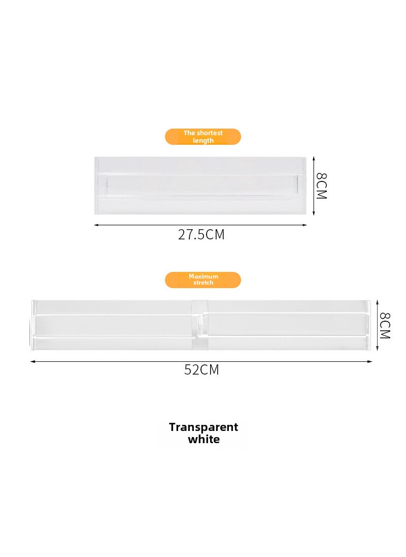 Generic Expandable Drawer Organizer Dividers Transparent color  - Image 1
