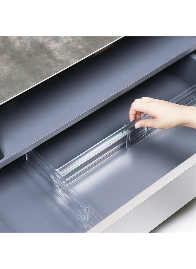 Generic Expandable Drawer Organizer Dividers Transparent color  - Image 2