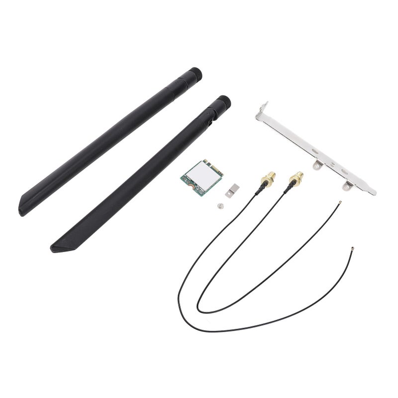 1200Mbps WiFi 5 M 2 Card with Bluetooth 4 1 and External Antennae Bracket for Windows 7 8 10 11 - Image 2