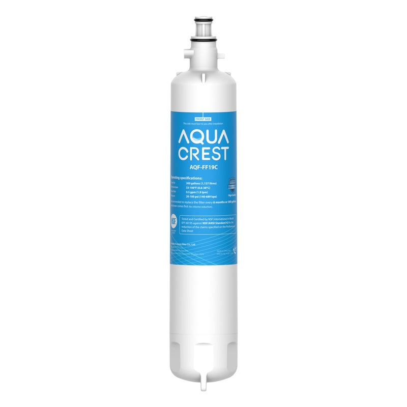 AQUA CREST Replacement for GE RPWFE RPWF with CHIP Refrigerator Water Filter Compatible with GYE22HMKES GYS22GMNES GYE22HBLTS DFE28JSKSS GFE28HMHES GNE29GYNFS GFE28GYNFS