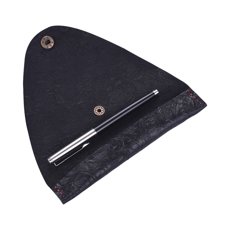 Antique Leather Pen Case Fountain Handmade Sleeve Bag Pouch Protector Multicolour - Image 3