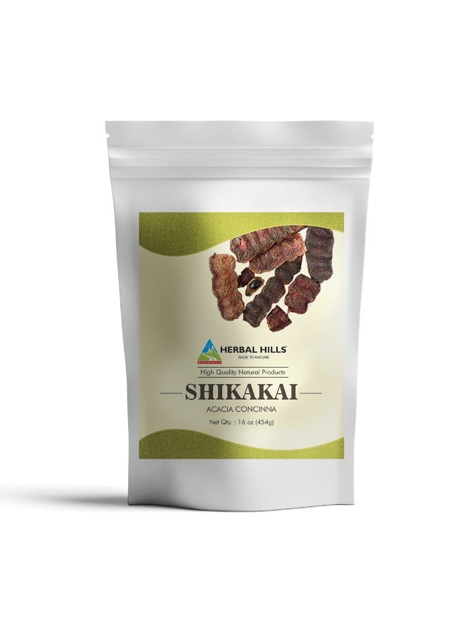 HERBAL HILLS Herbal Hills Shikakai Powder (Acacia Concinna Powder) | 16 Oz (454 GMS) | Natural Hair Growth  Conditioner