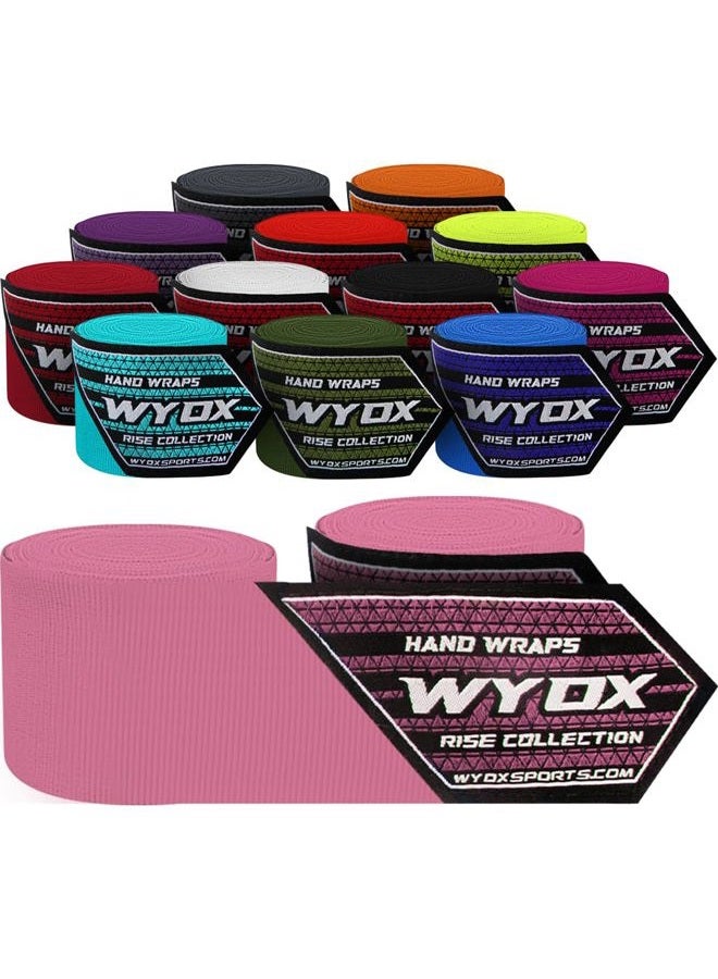 WYOX Boxing Hand Wraps Inner Gloves, Elasticated Thumb Loop Bandages Mexican Style Under Mitts Wrist Wrap Protection Muay Thai MMA Kickboxing Martial Arts Punching Bag Training Men Women - Image 1