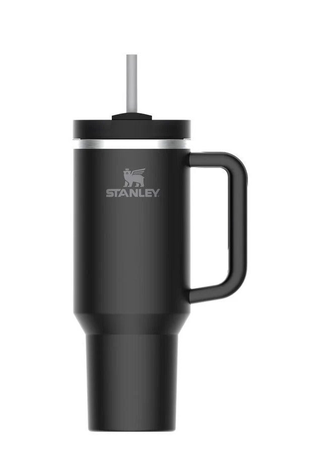 Stanley Quencher H2.0 FlowState Vacuum Insulated Tumbler – 40oz Black Stainless Steel Travel Mug with Leakproof Lid & Straw, Double-Walled Design, Keeps Drinks Hot for 7 Hours & Cold for 24 Hours, Durable & Portable Travel Bottle for Work, Gym, Outdoor Adventures & On-the-Go Hydration - Image 2