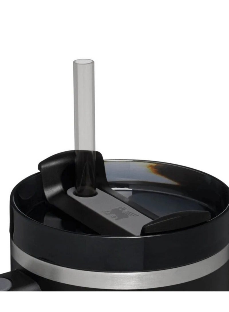 Stanley Quencher H2.0 FlowState Vacuum Insulated Tumbler – 40oz Black Stainless Steel Travel Mug with Leakproof Lid & Straw, Double-Walled Design, Keeps Drinks Hot for 7 Hours & Cold for 24 Hours, Durable & Portable Travel Bottle for Work, Gym, Outdoor Adventures & On-the-Go Hydration - Image 4