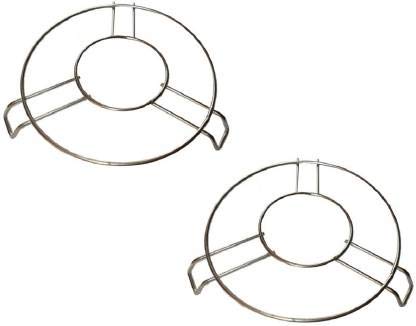 pass pass Stainless Steel Round Cooking Pot Steaming Tray Stand Round Shape Trivet (2) - Image 1