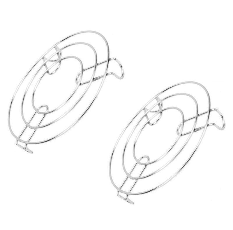 pass pass Stainless Steel Round Cooking Pot Steaming Tray Stand Round Shape Trivet (2) - Image 2