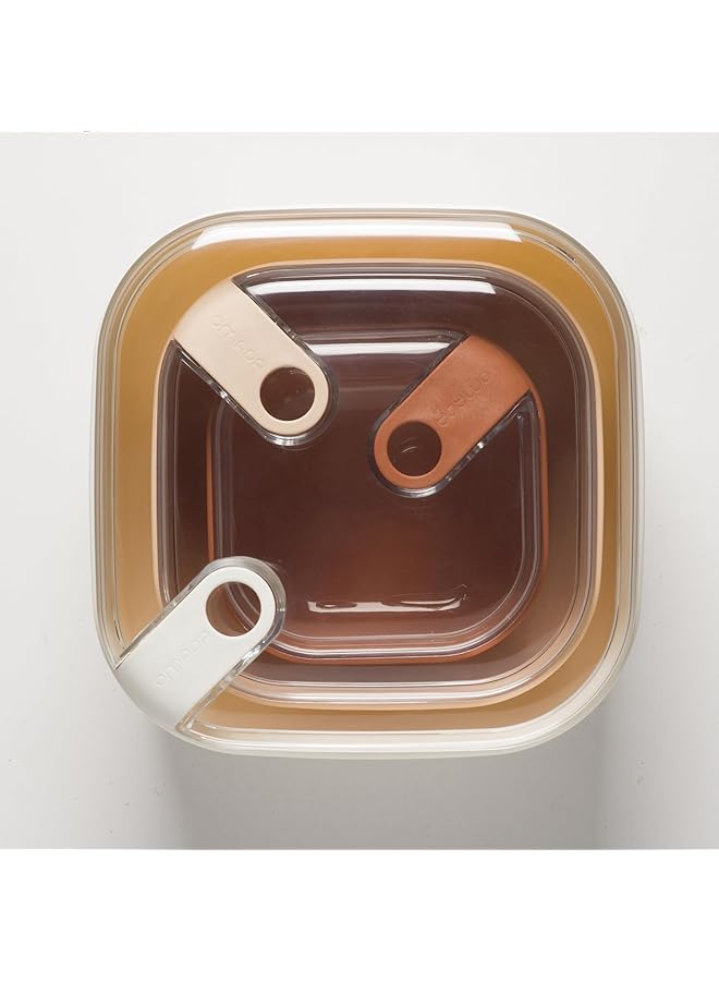 OMADA Leak Proof Pull Box Square 3 Pcs. Set   Sunrise - Image 2