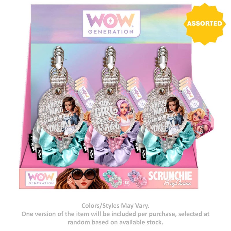 WOW Generation 2-in-1 Scrunchie Keychain Set (Assorted) - Image 1