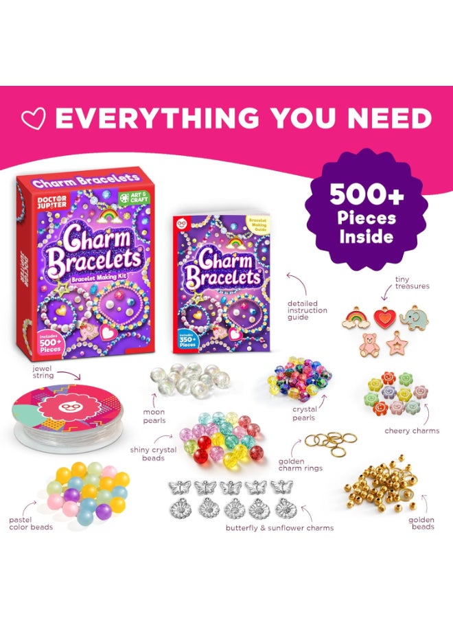 Doctor Jupiter Charm Bracelets Making Kit, 500+ pieces includes , gift for girls - Image 3
