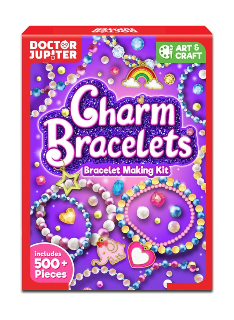 Doctor Jupiter Charm Bracelets Making Kit, 500+ pieces includes , gift for girls - Image 1