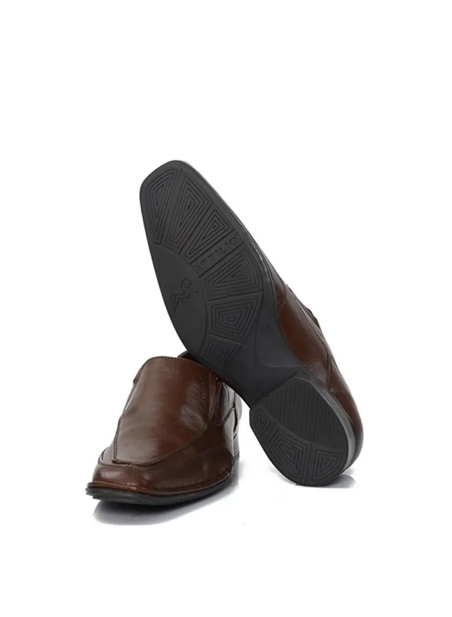 ATTILIO Men's Robert Woo 13 Oxford Derby Loafer Slip On Comfort Tan Brown Leather Work Office Formal Occasion Party Casual Wear Italian Design Anti Skid Padded Insole Trendy Fashion Premium Shoes