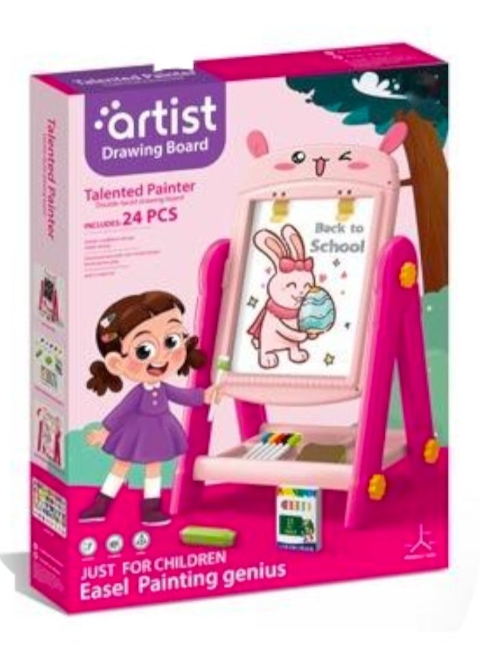 صندوق العاب حامل لوحة الرسم التعليمية مجموعة حامل تعليمي للأطفال  - Image 3
