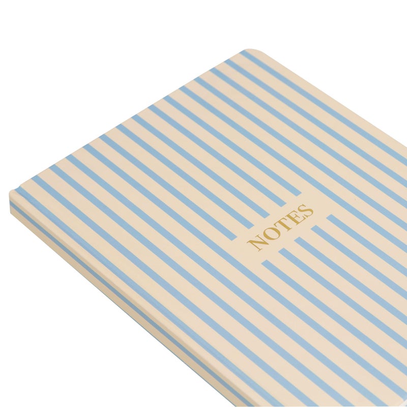 Pearhead Hardcover Journal Notebook 6x8 â€“ Cream & Blue Stripe College-Ruled Writing Journal, 200 Lined Pages for Work, School & Journaling - Image 3