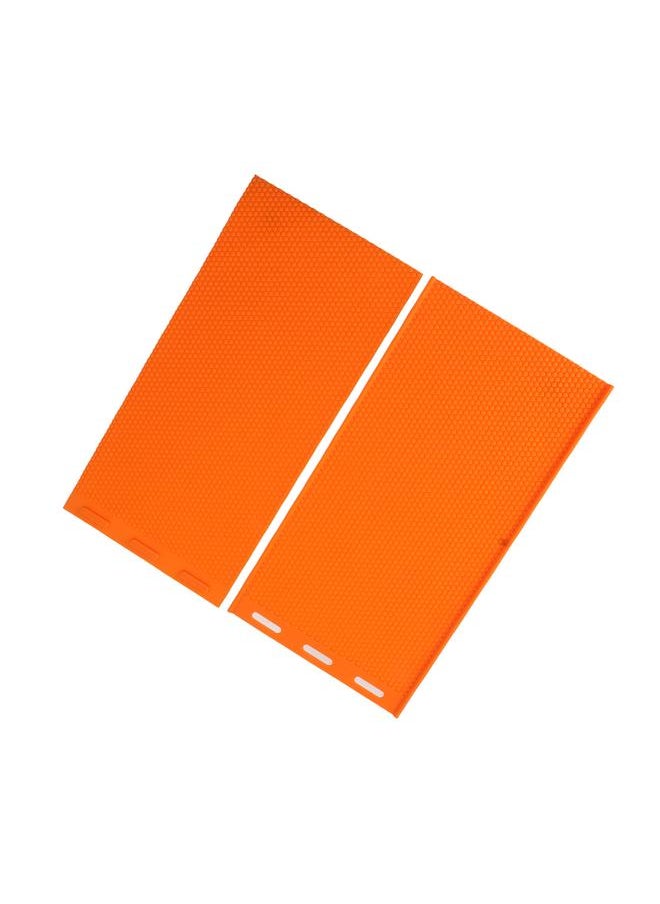 Thoraya 2 Sheets 5.4mm Silicone Beeswax Mold Beeswax Foundation Press Embosser Honeycomb Sheets Mold Bee Keeping Supplies Orange  - Image 3