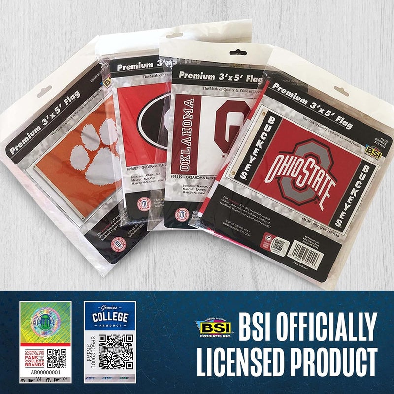 BSI PRODUCTS, INC. - Ohio State Buckeyes 3’x5’ Flag with Heavy-Duty Brass Grommets - OSU Football, Basketball & Baseball Pride - High Durability - Designed for Indoor or Outdoor Use - Great Gift Idea - Image 5