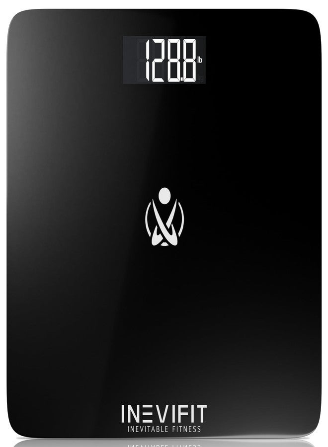 إنيفي فيت ميزان حمام INEVIFIT، ميزان رقمي عالي الدقة لقياس وزن الجسم، يقيس الوزن حتى 400 رطل. يشمل البطاريات. - Image 1
