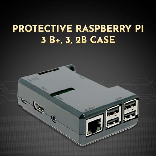 sb components Jet Black Case for Raspberry Pi 3 Model B and Raspberry Pi 2 Model B (Black) with Access to All Ports - Image 3
