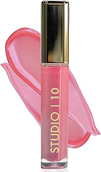Studio 10 Studio10 Lip Perfecting Plumping Gloss with Hyaluronic Acid Non Sticky Lip Gloss to Smooth Hydrate and Volumise Suitable for Fine Lined Mature or Dry Lips with Subtle Shine and Skincare Benefits - Image 1