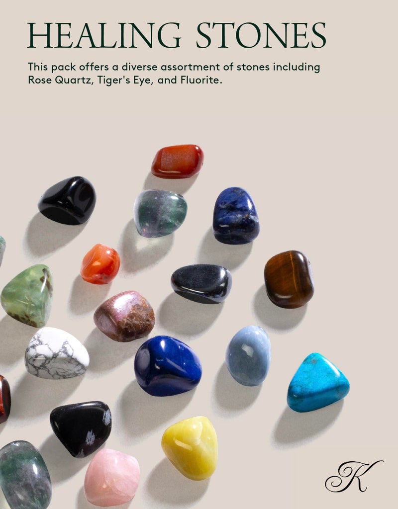 KALIFANO Bulk Tumbled Stones (1,000+ Carats) Random Assortment of Polished High Energy Reiki Crystals (Includes Rose Quartz, Howlite Turquoise, Fluorite etc.) - Piedras Caidas with Healing Properties - Image 2