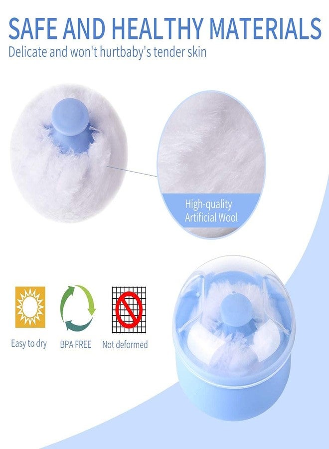TEDDYIFY Baby Body Powder Container Powder Puff Box Puff Sponge Case for Baby Infant Newborn Home and Travel (Assorted color(Pack of 1)) - Image 3