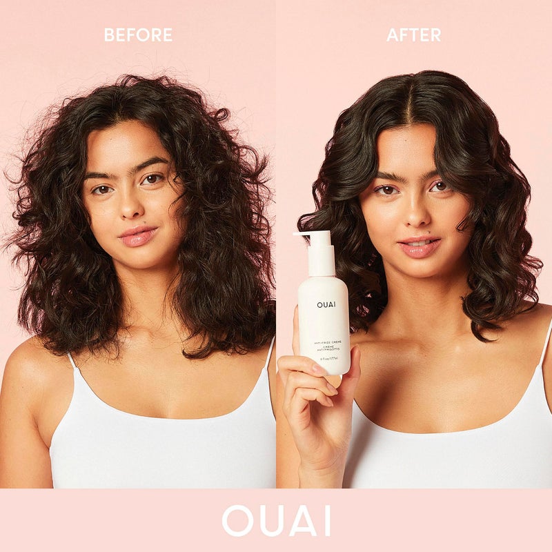OUAI Anti Frizz Hair Treatment Bundle - Includes Anti Frizz CrÃ¨me + Fine to Medium Treatment Masque (2 Count, 6 Oz/ 8 Oz) - Image 3