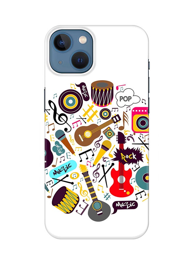 Stylizedd Case for Apple iPhone 14 Slim Snap Classic Series Mobile Cover Hard PC Shield Matte Finish Print - Muscial Instruments