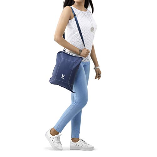 VAYA BAGMAT Office Lunch Bag with Sling for Tiffin Box and Water Bottle, Blue - Image 3