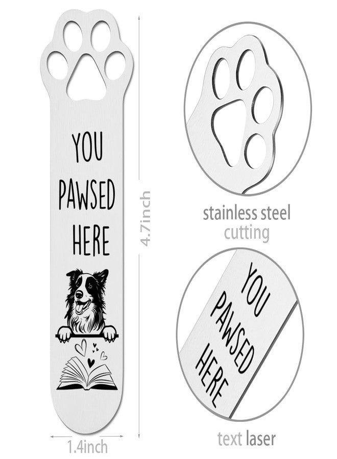 FOKCBOCM Collie Dog Gifts, Collie Dog Bookmark for Collie Dog Lover Book Lovers Bookworm Bookish Nerd, Collie Dog Gifts for Women, Bookmark Dog Lover, Book Club Gifts for Reader Dog Owner Lover-DX123 - Image 2