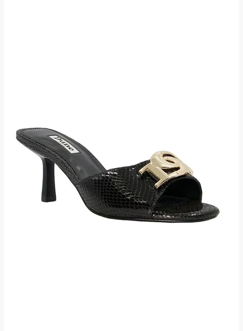 Dune LONDON Made Open Toe Croc Pattern Kitten Heel Sandals