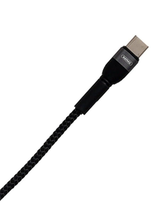 ريماكس شحن سريع ونقل البيانات RC-172، كابل من النوع C إلى النوع C بقوة 100 واط، 1000 ملم - أسود - Image 3