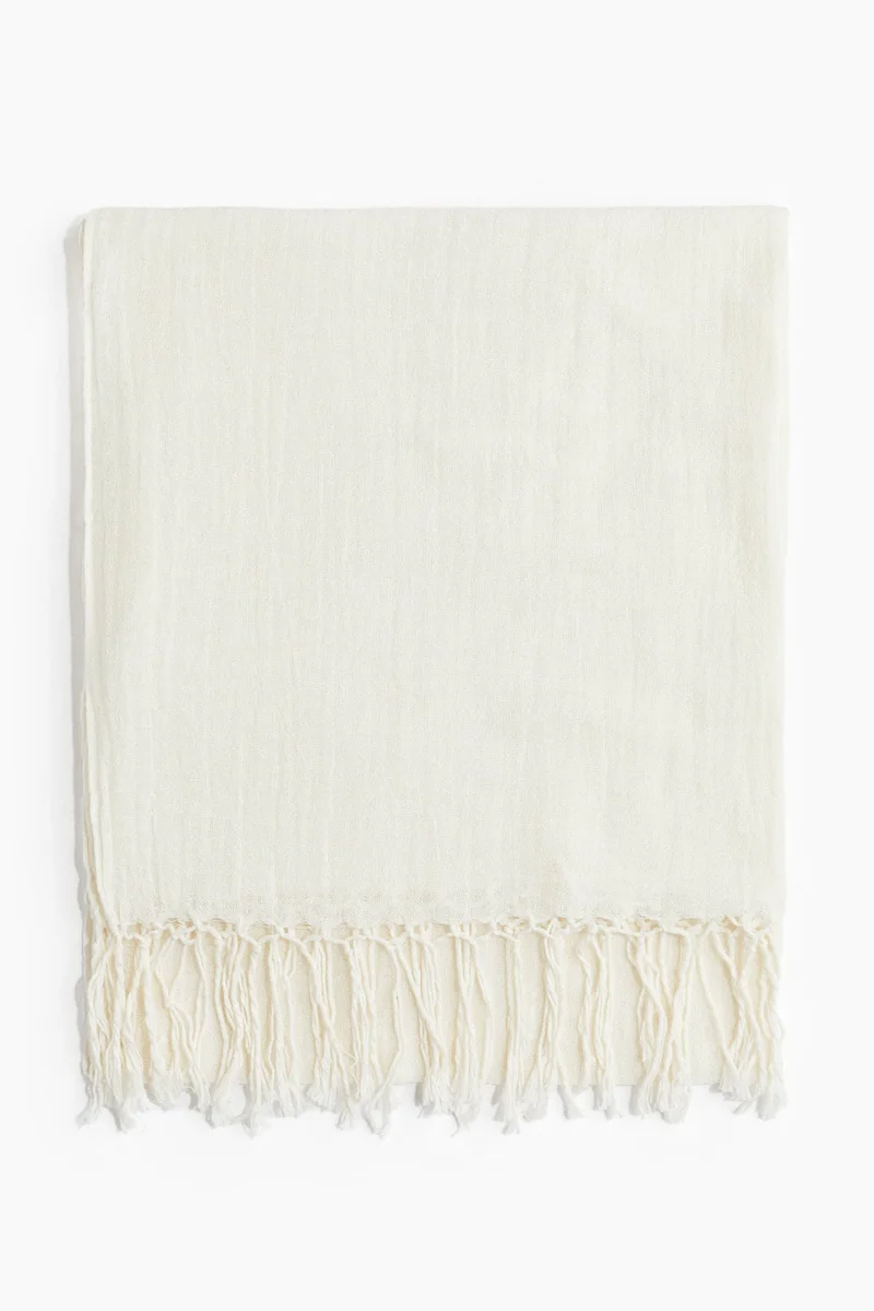 اتش اند ام شال من مزيج الكتان