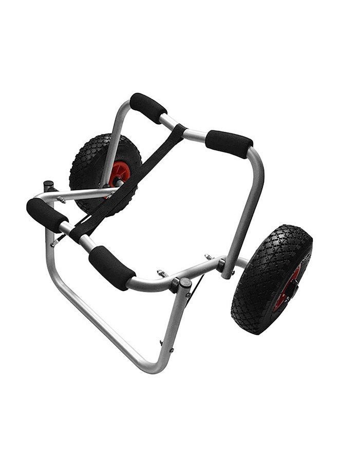 Generic 80KG Loading Capacity Foldable Kayak Trolley Energy-saving Two-wheeled Carrier Cart - Image 2