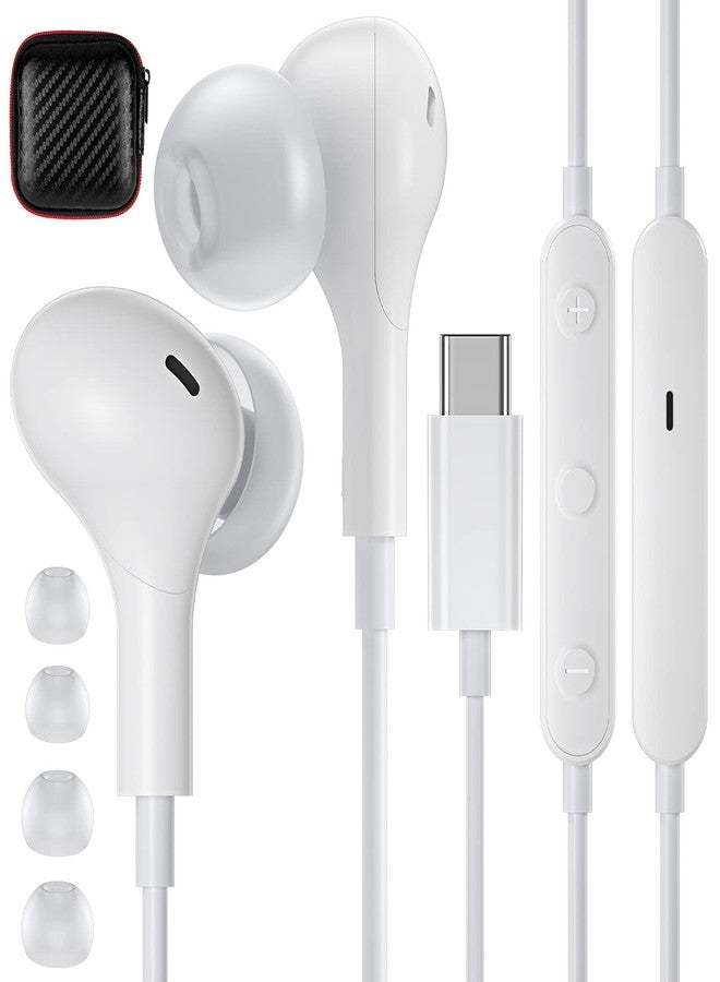 سماعات رأس APETOO USB-C لهاتف سامسونج S21 ألترا، سماعات أذن عالية الدقة من النوع C مع ميكروفون وتحكم في مستوى الصوت وسماعات أذن مغناطيسية لأجهزة iPad Pro و iPad Air 4 و Galaxy S20 FE و Note 20 و 10 و Pixel 5 و 4 XL و OnePlus 9 Pro و 8 - Image 1