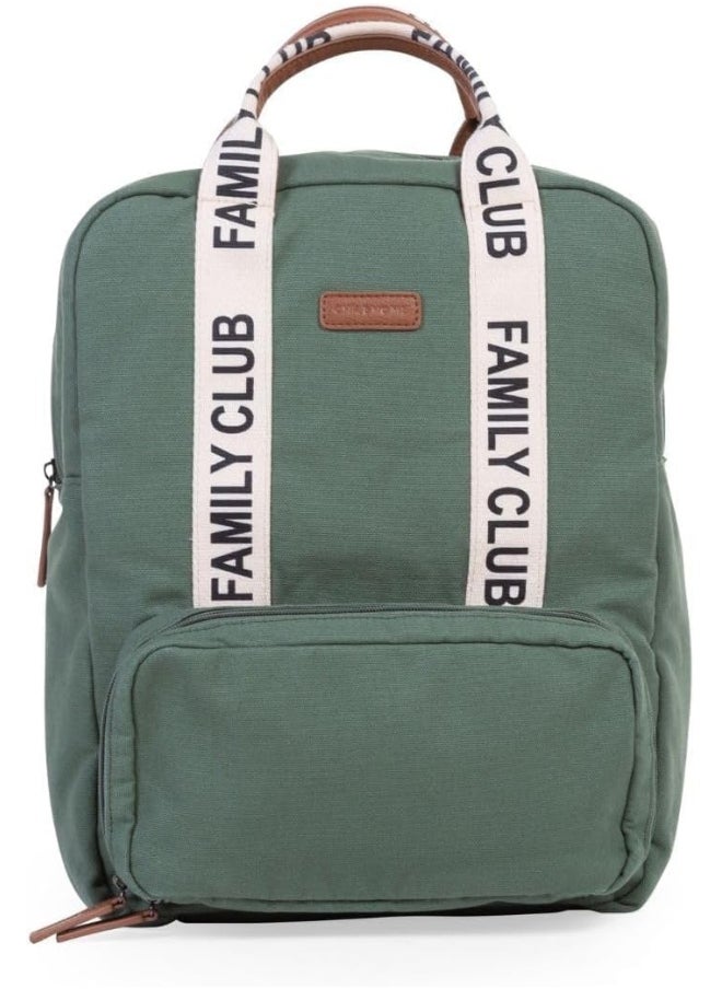 CHILDHOME Childhome, Family Bag Club Changing Backpack, Large Capacity, Multifunctional, 11 Compartments, Isothermal Pockets, Trolley Suitcase, Pushchair Attachment, 20.5 L, Green  - Image 4