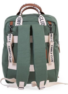 CHILDHOME Childhome, Family Bag Club Changing Backpack, Large Capacity, Multifunctional, 11 Compartments, Isothermal Pockets, Trolley Suitcase, Pushchair Attachment, 20.5 L, Green  - Image 2