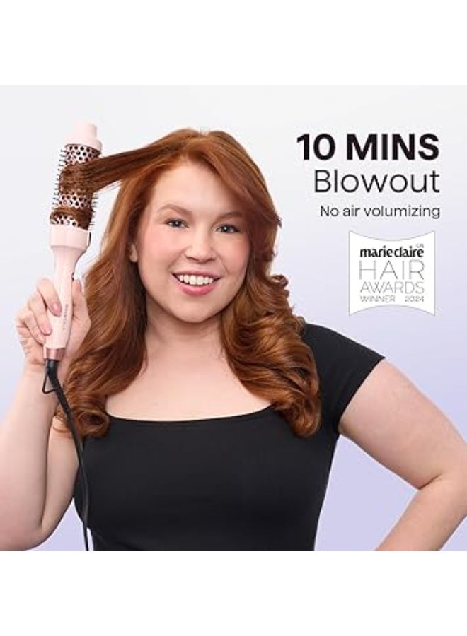 Wavytalk Thermal Brush, 1.5 Inch Negative Ion Thermal Round Brush Creates Salon-quality Blowouts, lonic Frizz Reduction Makes Hair Shinier & Smoother (Millennial Pink) - Image 5