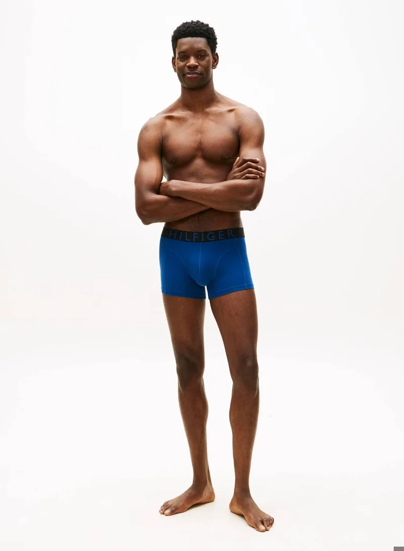 Tommy Hilfiger Brz Blu/Blk/Blu Jn 3 Pack Cotton Stretch Trunks for Men | Best Price UAE