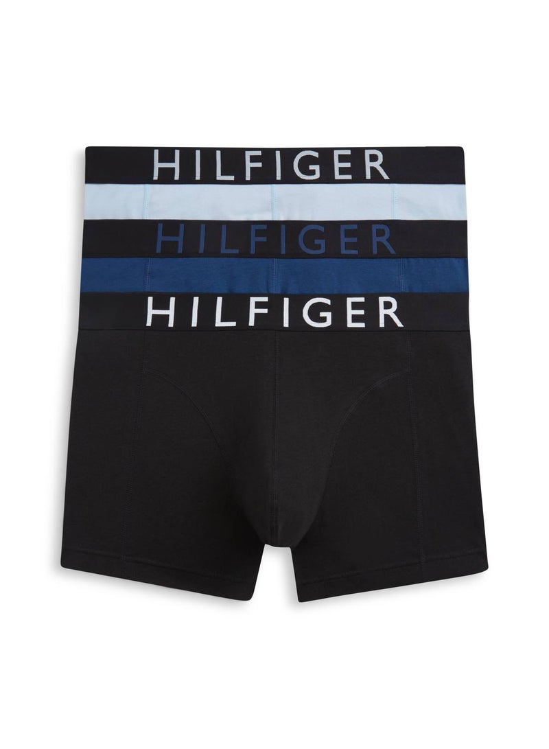 TOMMY HILFIGER 3 Pack Cotton Stretch Trunks - Image 1