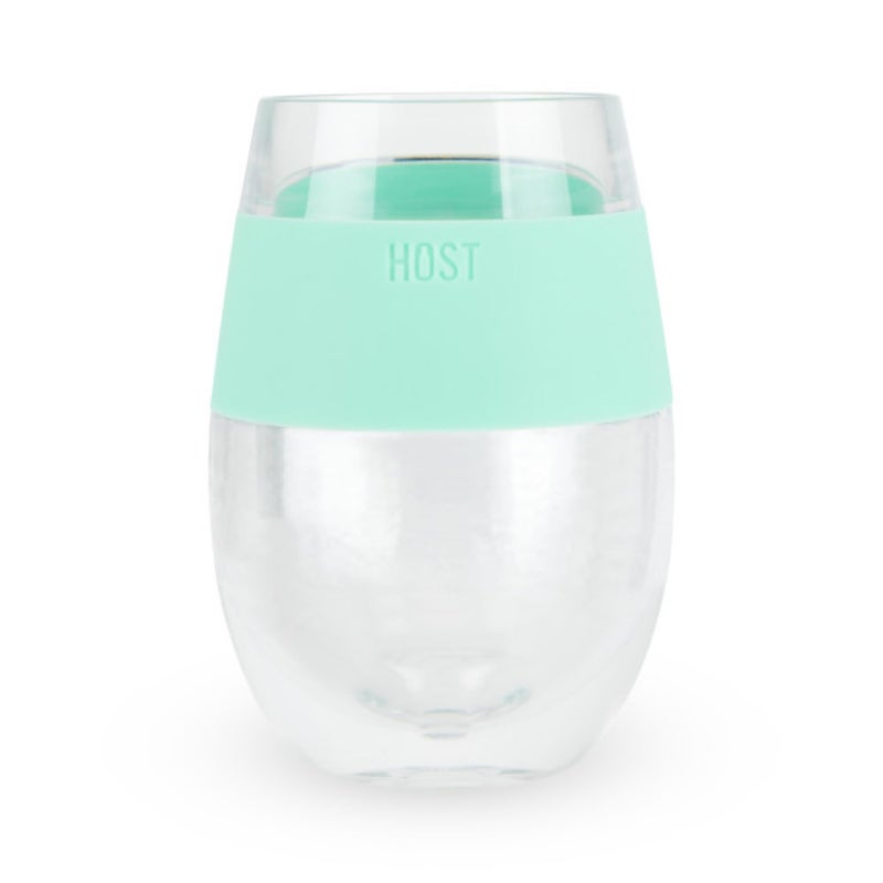 Host Cooling Cup, Set of 1 Double Wall Insulated Freezable Drink Chilling Tumbler with Freezing Gel, Glasses for Red and White Wine, 8.5 oz, Mint (6378) - Image 1