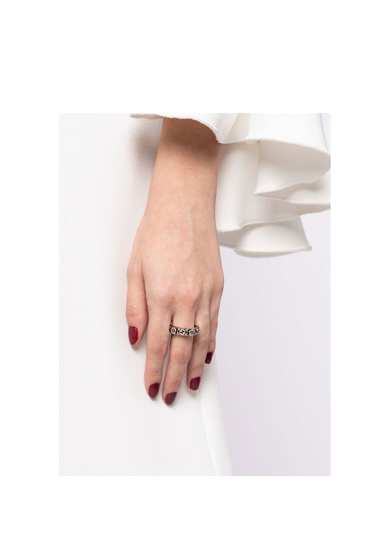 Ring - Gucci Sterling Silver Interlocking G Ring - Image 1