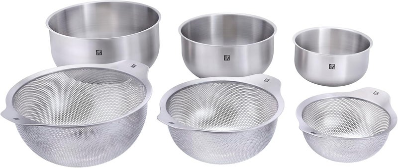 Zwilling مجموعة زويلينغ من 6 قطع من الأوعية المصنوعة من الفولاذ المقاوم للصدأ المصقول والمصفاة - Image 4