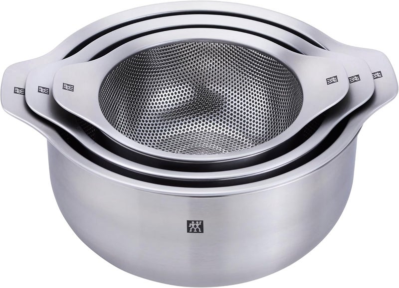 Zwilling مجموعة زويلينغ من 6 قطع من الأوعية المصنوعة من الفولاذ المقاوم للصدأ المصقول والمصفاة - Image 2